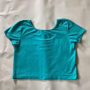Vero Moda Blue Crop Top